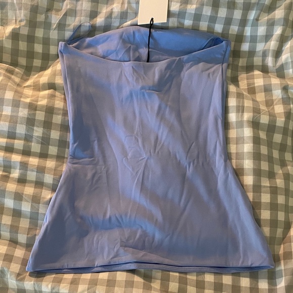 Aritzia Dayflower Blue Contour Hip Tube Top - Picture 4 of 5